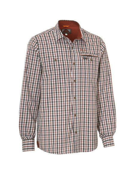 Chemise carreaux orange ou bleu anti-tiques LYNX