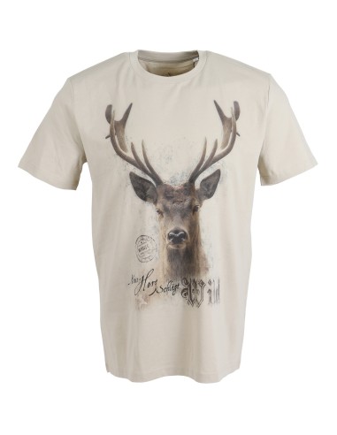 T-shirt chasse motif cerf