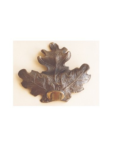 Feuille de chêne bronze.