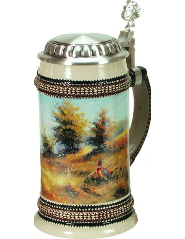 Chope de biere chasse en été