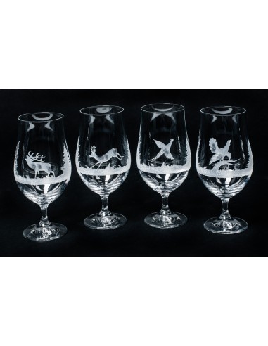 Verres à bière gravés main