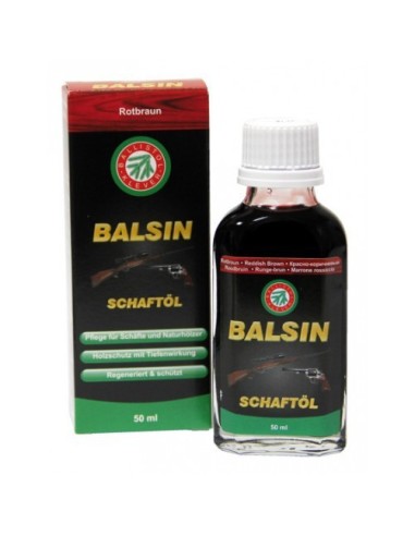 Ballistol Balsin huile pour fût et crosse en bois, brun rouge