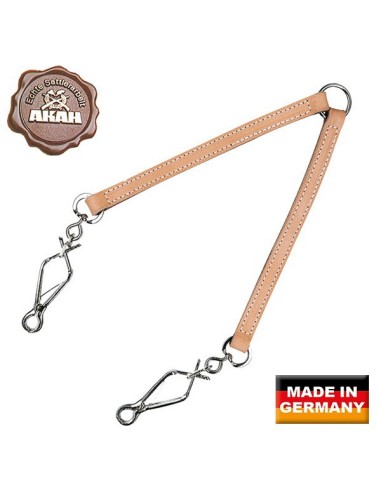 Rallonge pour laisse AKAH pour 2 chiens Longeur 2x35cm Beige