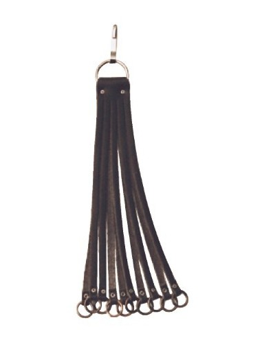 Porte-perdreaux avec 10 lanières en cuir naturel