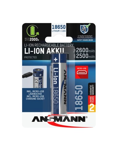 Batterie ANSMANN Li-ion 18650