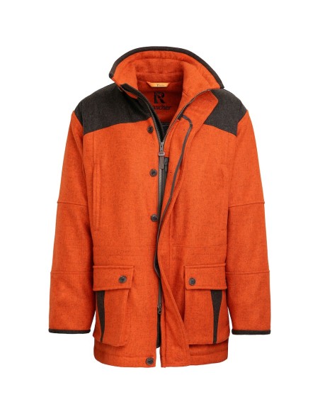 Veste homme RASCHER orange en loden