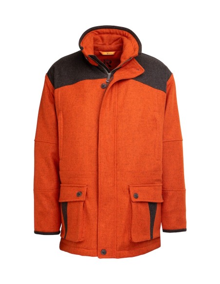 Veste homme RASCHER orange en loden