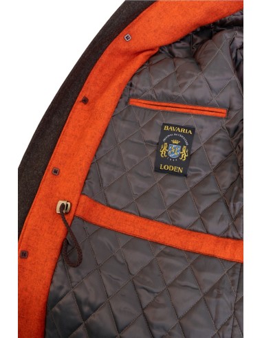 Veste homme RASCHER orange en loden