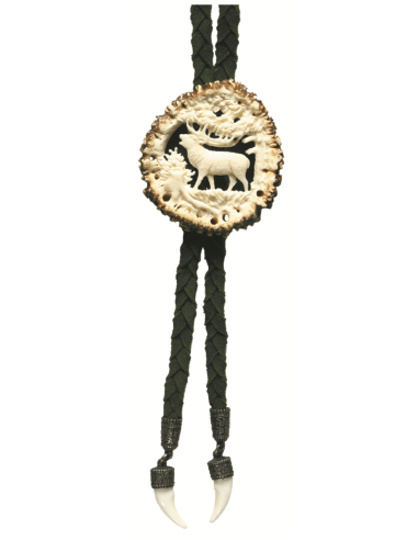 Cravate en cuir tressés Cerf