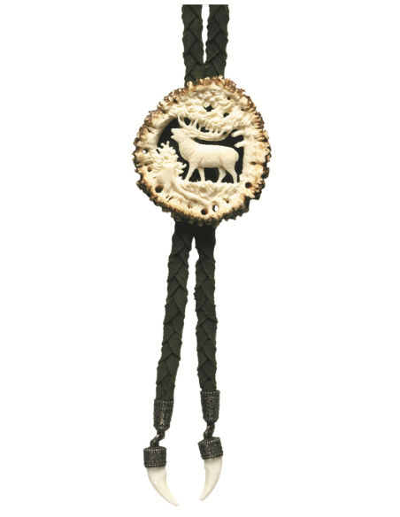 Cravate en cuir tressés Cerf