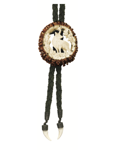 Cravate en cuir tressés Chamois