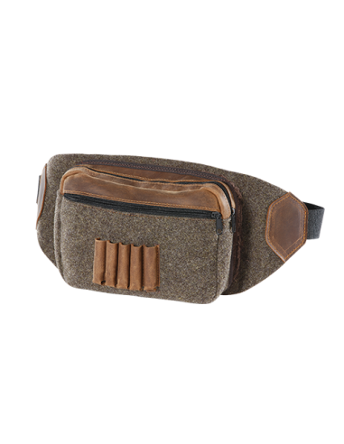 Sac Banane FRITZMANN cuir et feutre de laine