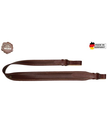 Bretelle pour armes longues AKAH en cuir et rembourré