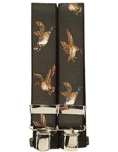 Bretelles de pantalon à motifs canard
