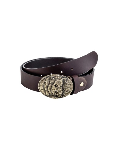 Ceinture en cuir "Sanglier"