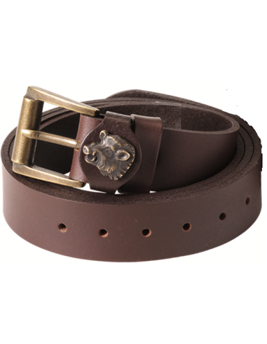 Ceinture en cuir sanglier 40 mm